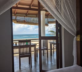 Uitzicht vanuit Sea Crest Beach villa